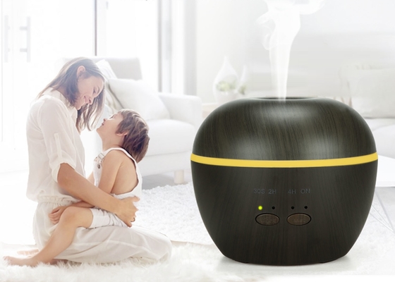 Humidifier 250ml अल्ट्रासोनिक एयर नेब्युलाइज़र 7 कलर्स लाइट प्यूरीफायर वुडन ग्रेन मैनुअल डिफ्यूज़र